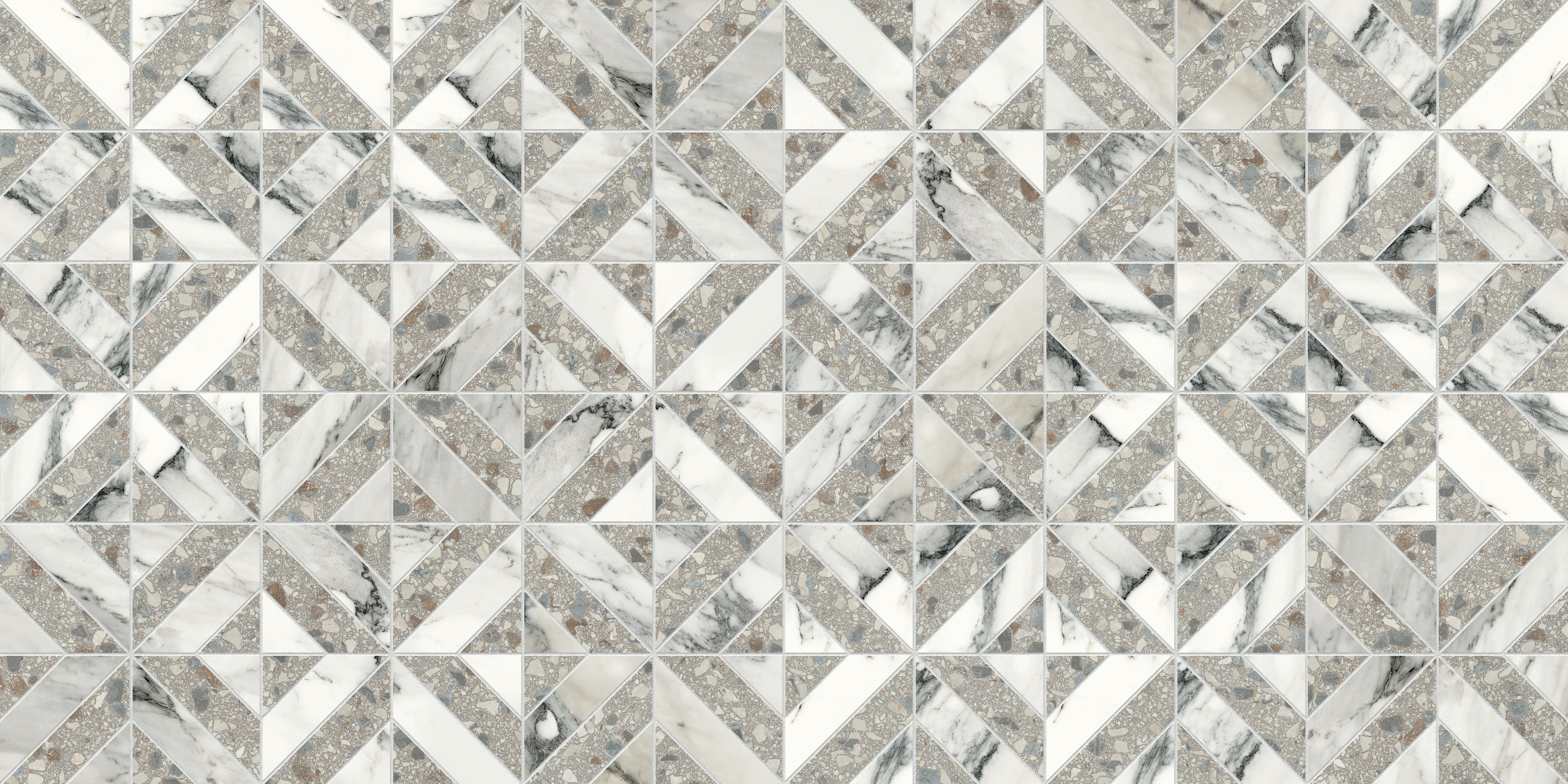 Terrazzo Allure™ 12x12 Matte Iconic Deco Porcelain Tile in Stonehenge