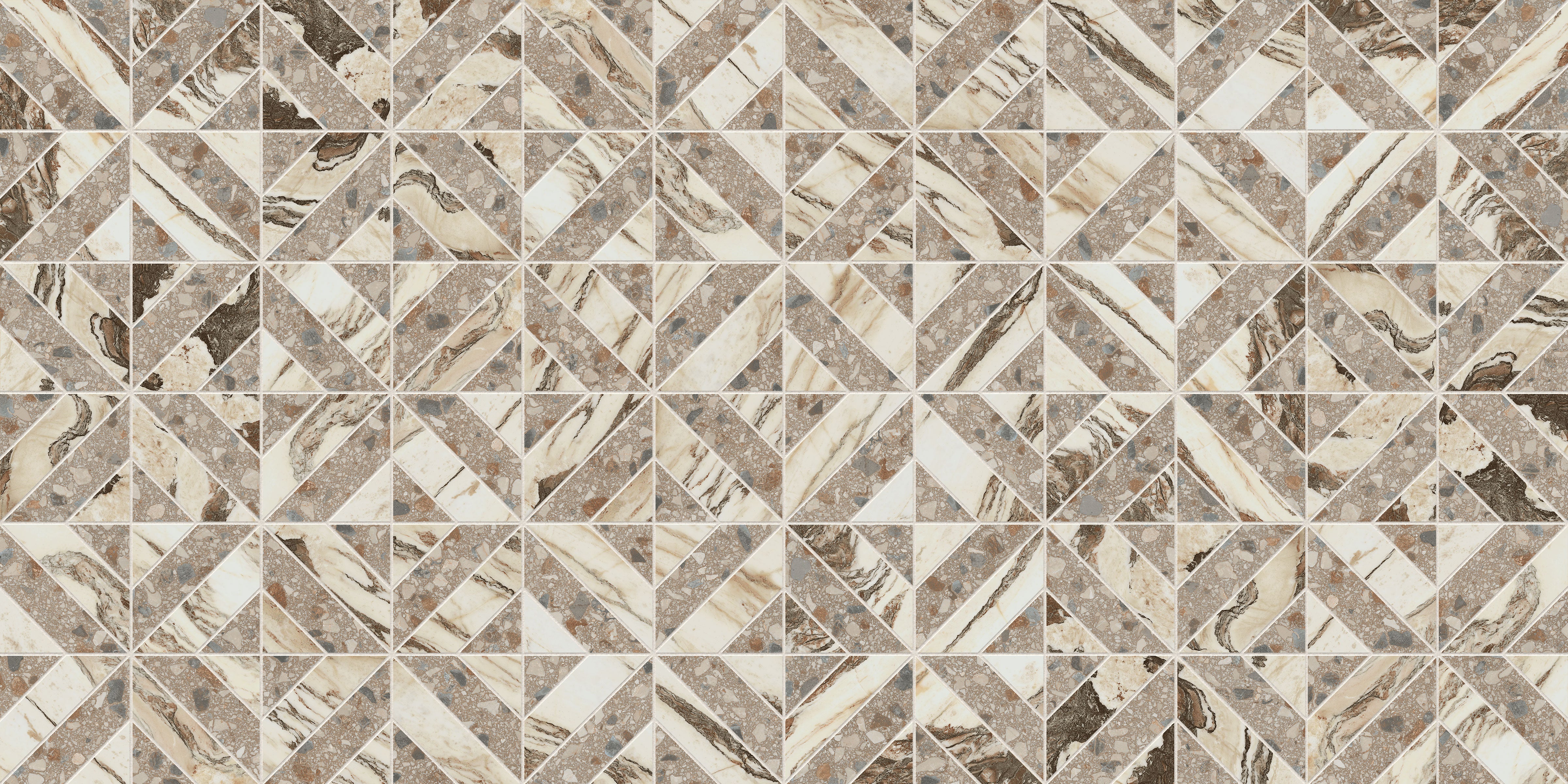 Terrazzo Allure™ 12x12 Matte Iconic Deco Porcelain Tile in Tortoise