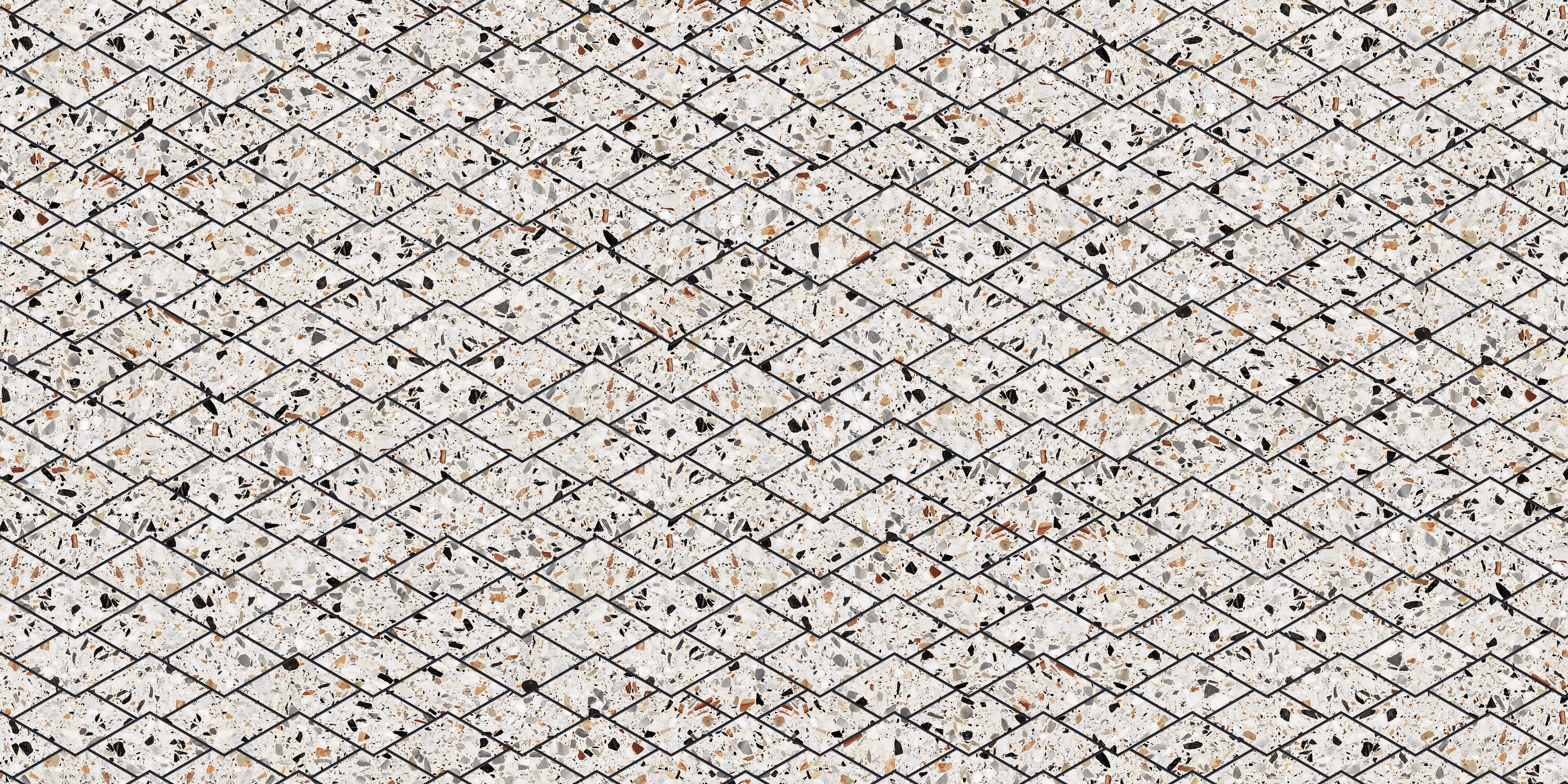Terrazzo Allure™ 10.5x17 Matte Diamond Deco Porcelain Tile in Venice