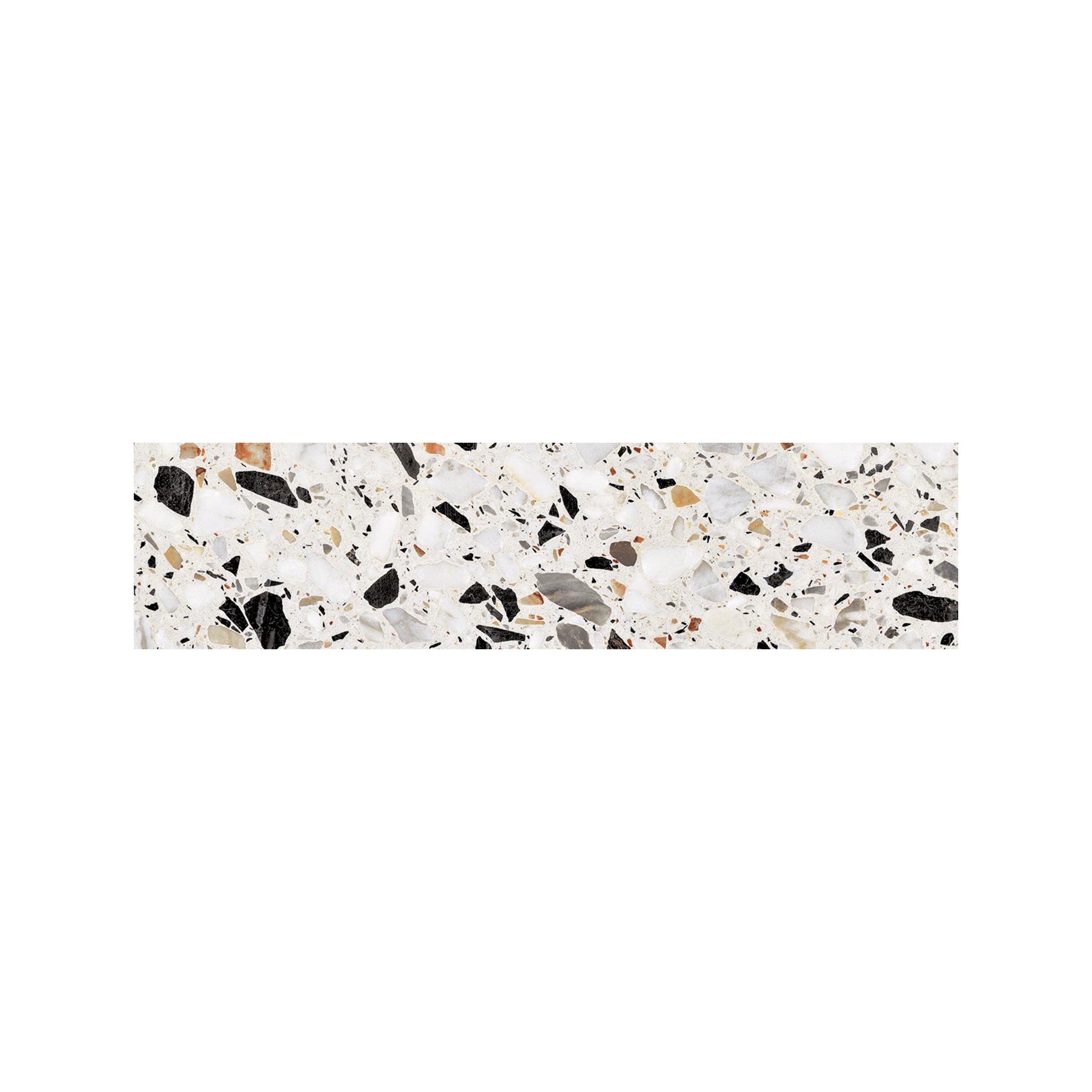Terrazzo Allure™ 3x12 Matte Porcelain Bullnose Tile in Venice