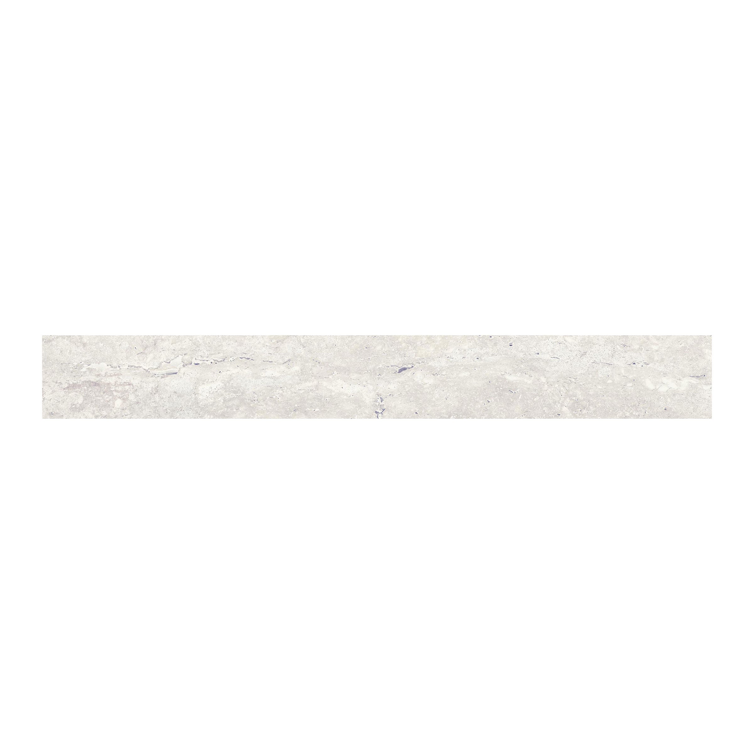 Travertine 3x24 Matte Porcelain Bullnose Tile in Roman