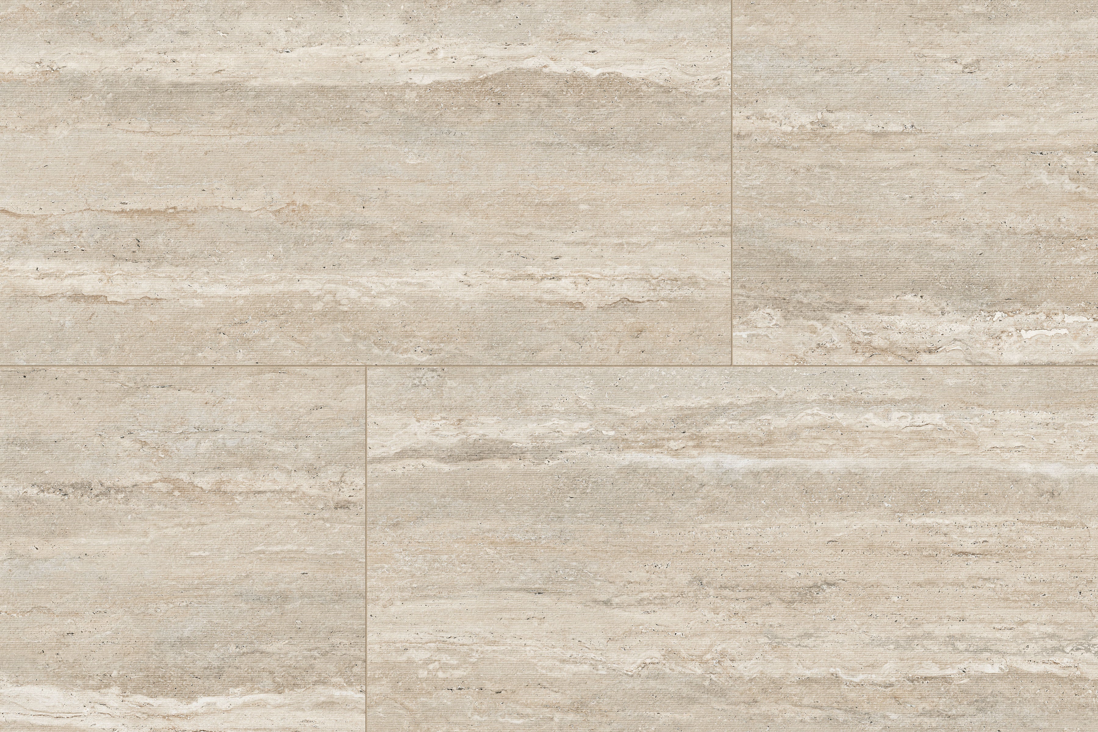 Travertine 24x48 Chiseled Porcelain Tile in Navona