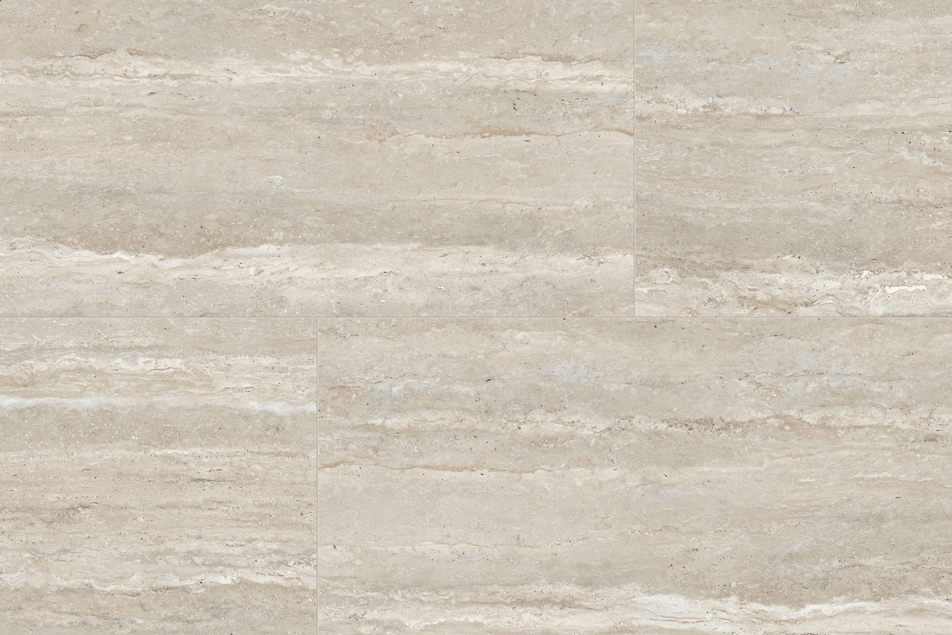 Travertine 24x48 Matte Porcelain Tile in Silver