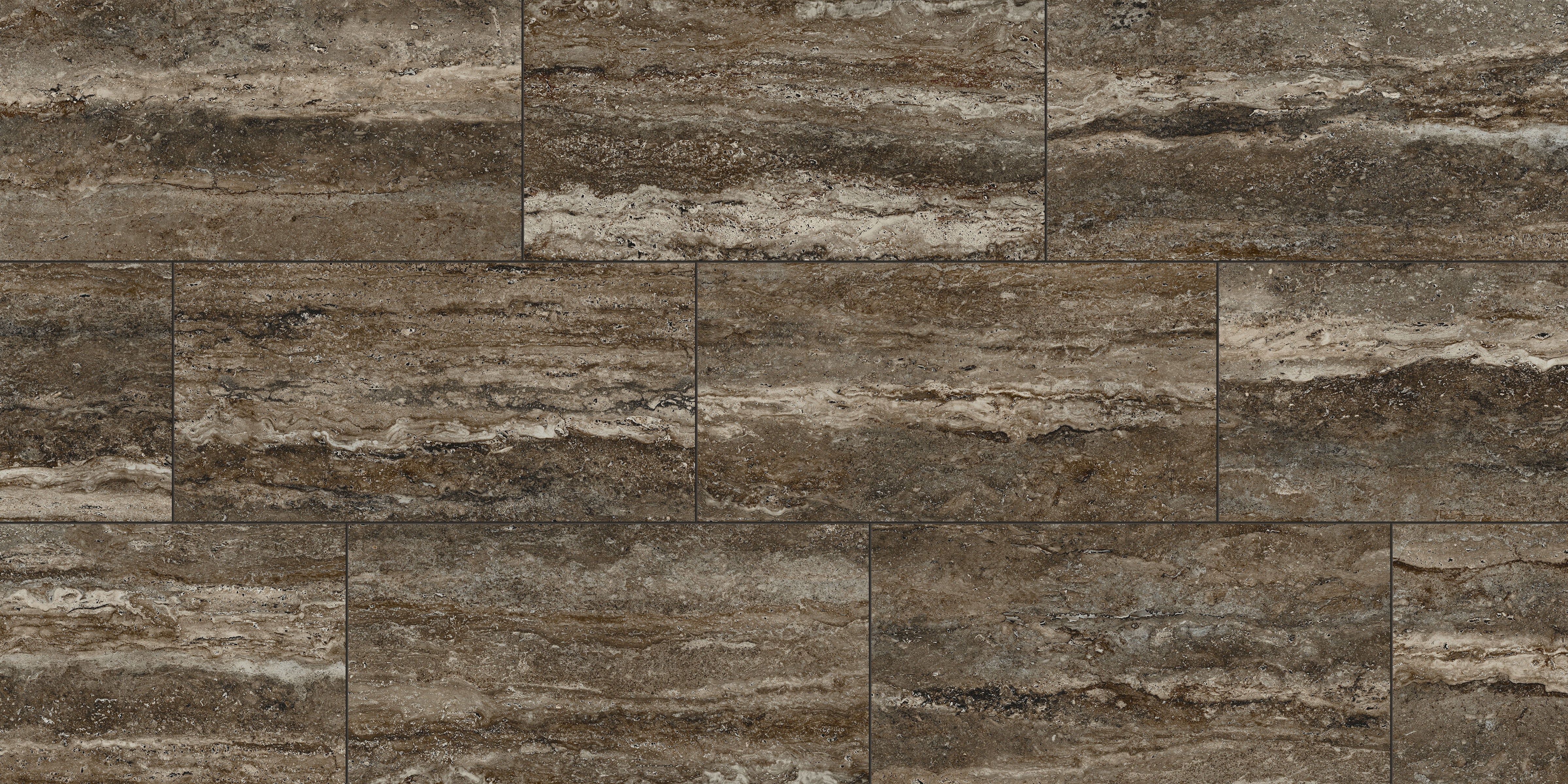 Travertine 12x24 Matte Porcelain Tile in Titanium