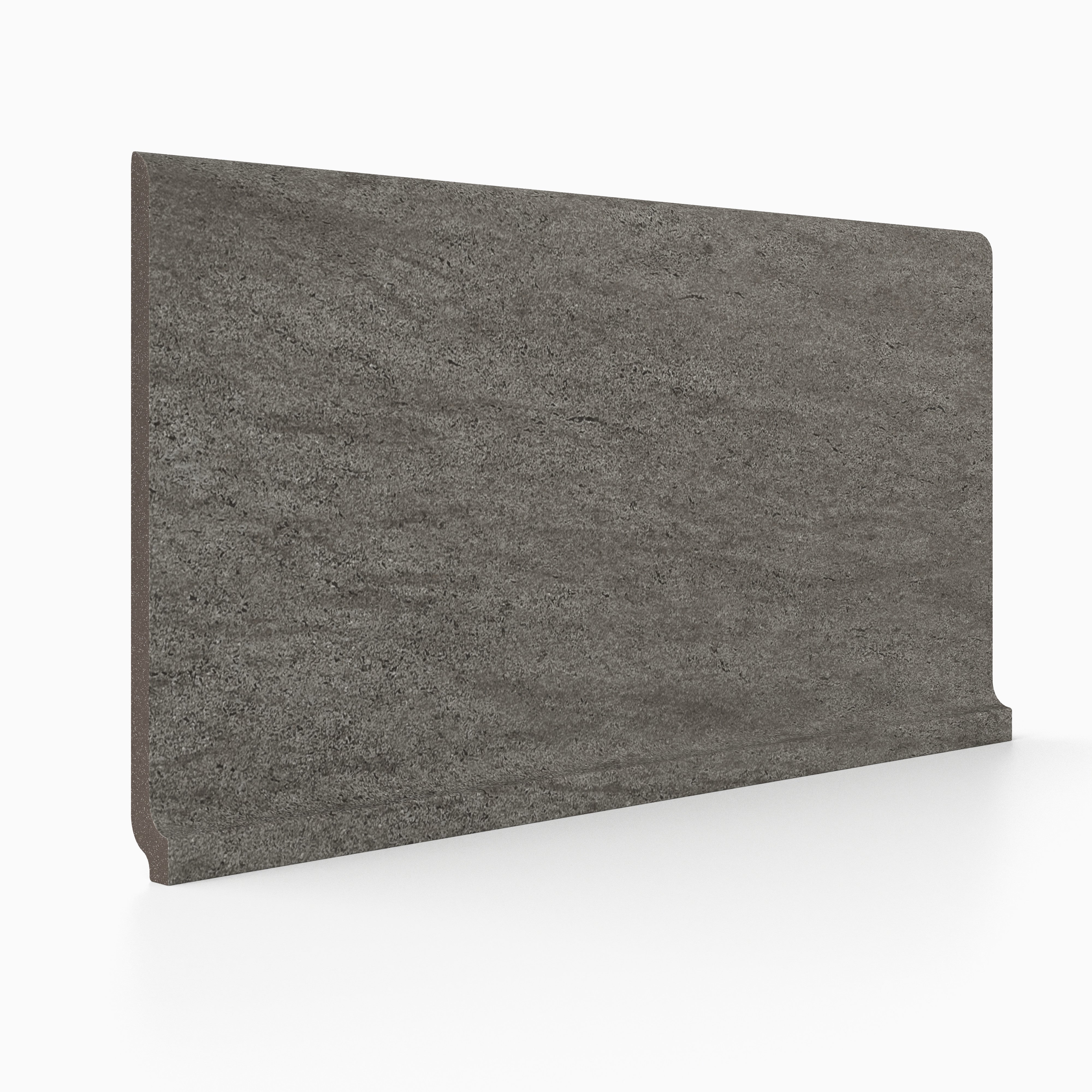 Basaltine 6x12 Matte Porcelain Cove Base Tile in Dark Grey – MILE®stone