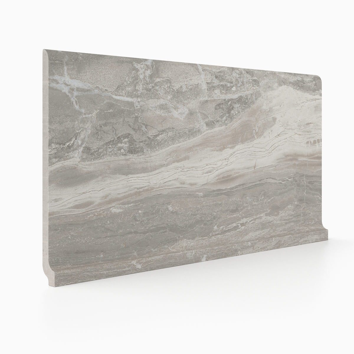 Breccia 6x12 Matte Porcelain Cove Base Tile in White – MILE®stone
