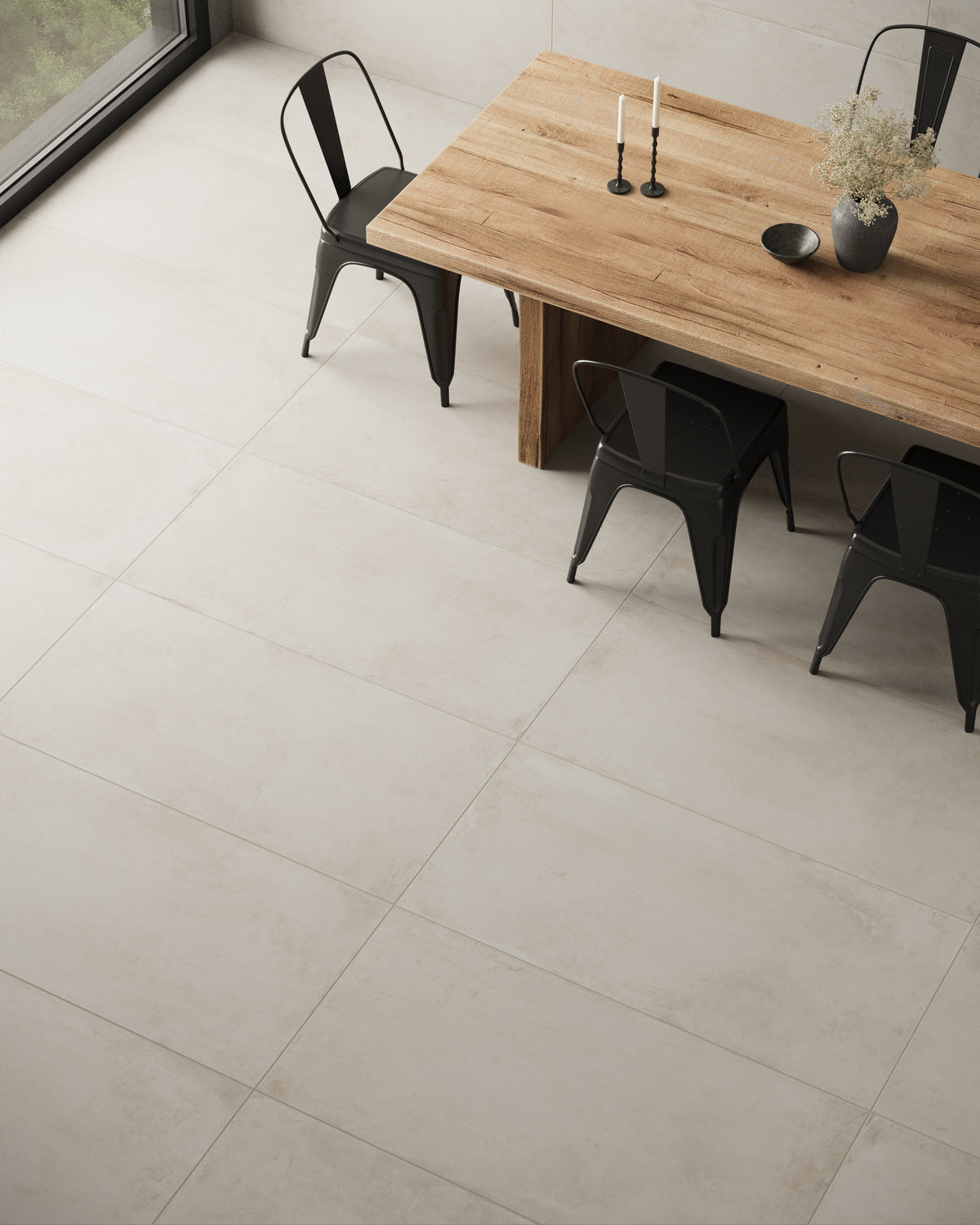 +One 24x48 Matte Porcelain Tile in Chalk – MILE®stone
